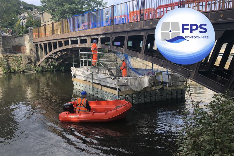 Newlay Bridge Leeds – Pontoon Access for Painting Works project image